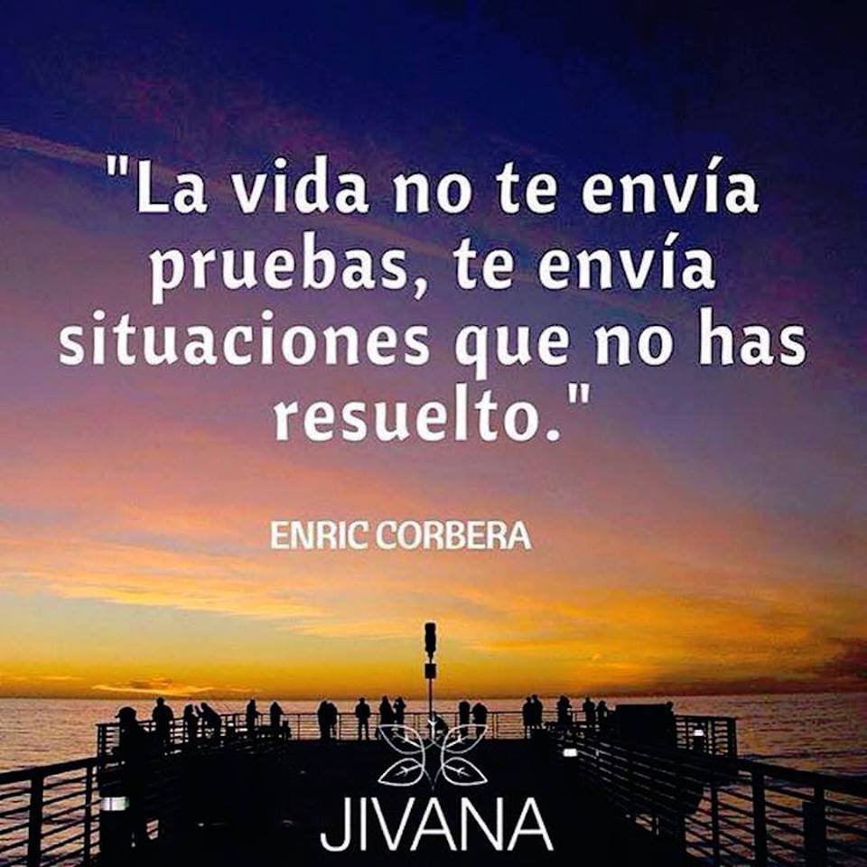 LA vida no te envía pruebas, te envía situaciones que no has resuelto